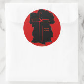 Christliches Symbol Runder Aufkleber (Tasche)