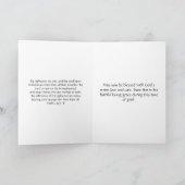 Christliches Sympathieausfalldesign Karte (Innenseite)