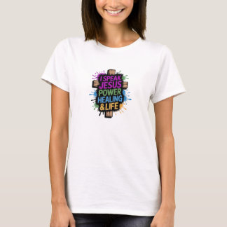 Christliches T-Shirt ICH SPRICHE JESUS; MACHT-HEIL