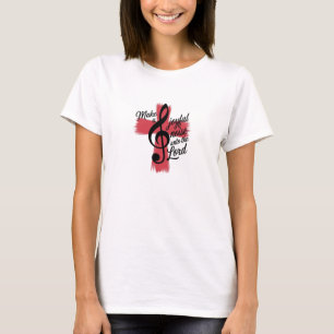 Christliches T-Shirt Macht einen fröhlichen Lärm