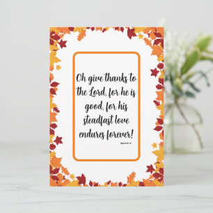 Christliches Thanksgiving Feiertagskarte