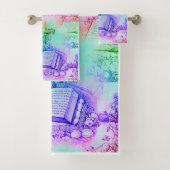 Christliches Thema mit Bibeltöpfen Badhandtuch Set (Insitu)