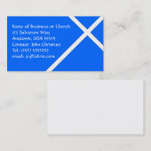 Christliches Thema Weißes Kreuz für Kirchen und Pa Visitenkarte (Vorne/Hinten)