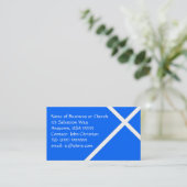 Christliches Thema Weißes Kreuz für Kirchen und Pa Visitenkarte (Stehend Vorderseite)