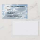 Christliches Themed Kreuz und Himmel Visitenkarte (Vorne/Hinten)