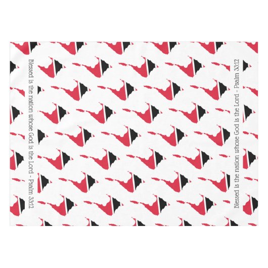 Christliches TRINIDAD & TOBAGO Gesegnetes Nation P Tischdecke (Vorderseite (Horizontal))