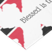 Christliches TRINIDAD & TOBAGO Gesegnetes Nation P Tischdecke (Schrägansicht)