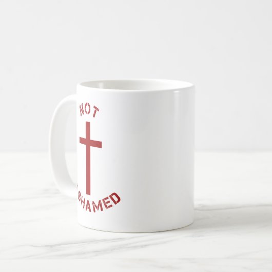 Christliches und nicht beschämendes Rotes Kreuz un Kaffeetasse (Vorderseite Links)