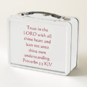 Christliches und nicht beschämendes Rotes Kreuz un Metall Lunch Box (Rückseite)