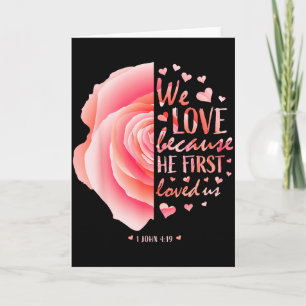 Christliches Valentins-Shirt-Geschenke für Kinder  Karte