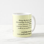 Christliches Verhalten Kaffeetasse (VorderseiteRechts)