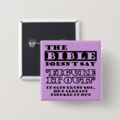 Christliches Vertrauen, das Gott erkannt hat Button (Vorne & Hinten)