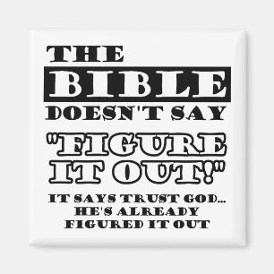 Christliches Vertrauen, das Gott erkannt hat Magnet