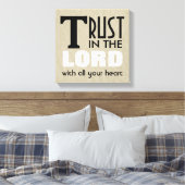 Christliches Vertrauen der kanadischen Kunst in de Leinwanddruck (Insitu (Schlafzimmer))