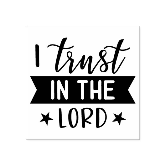 Christliches Vertrauen der religiösen Bibel in den Gummistempel (Prägung)