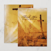 Christliches Vintages Land überqueren Hochzeit dan Postkarte (Vorne/Hinten)