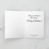 Christliches Waldland Hirsch Weihnachten Karte (Innenseite)