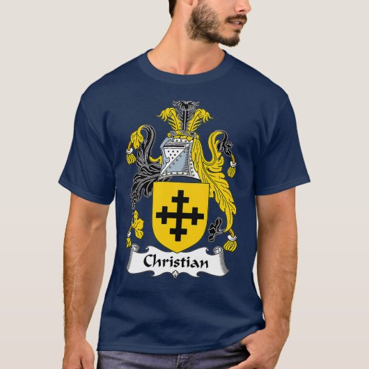 Christliches Wappen-Familienwappen T-Shirt (Vorderseite)