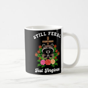 Christliches Waschbärkreuz noch wild gerade vergeb Kaffeetasse