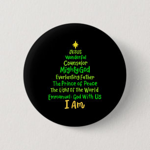 Christliches Weihnachten Jesus Bibel Namen Xmas Ba Button