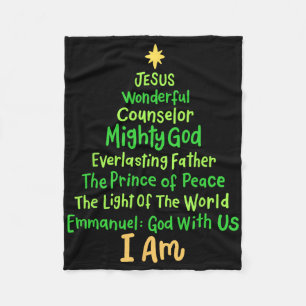 Christliches Weihnachten Jesus Bibel Namen Xmas Ba Fleecedecke