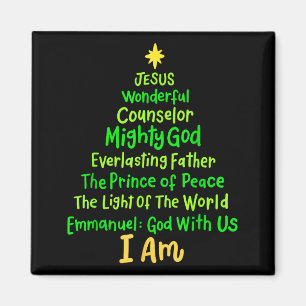 Christliches Weihnachten Jesus Bibel Namen Xmas Ba Magnet