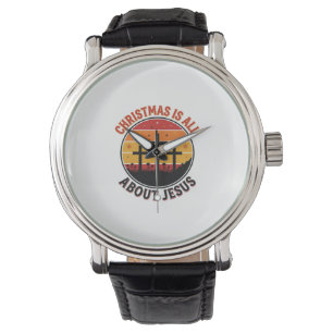 Christliches Weihnachten Jesus Sonnenuntergang Kre Armbanduhr