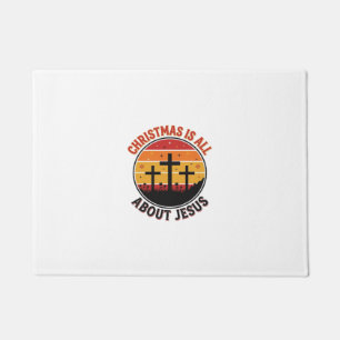 Christliches Weihnachten Jesus Sonnenuntergang Kre Fußmatte