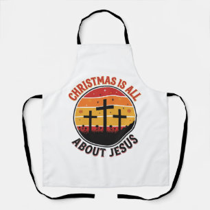 Christliches Weihnachten Jesus Sonnenuntergang Kre Schürze