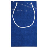 Christliches Weihnachtsangebot mit Lichtern Kleine Geschenktüte (Rückseite)