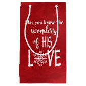 Christliches Weihnachtsangebot Rot Kleine Geschenktüte (Vorderseite)