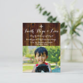 Christliches Weihnachtsfest Foto Postkarte (Stehend Vorderseite)