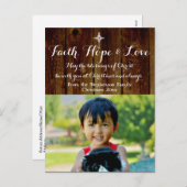 Christliches Weihnachtsfest Foto Postkarte (Vorne/Hinten)