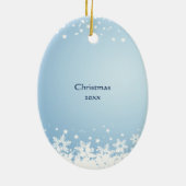 Christliches Weihnachtsgeschichteluke-2 datiertes Keramikornament (Hinten)