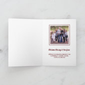 Christliches Weihnachtskartentypo Holiday Foto Karte (Innenseite)