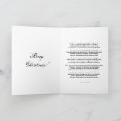 Christliches Weihnachtskreuz Feiertagskarte (Innenseite)