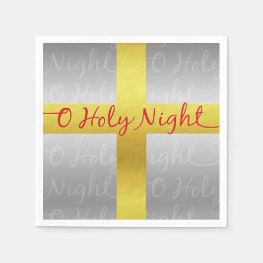 Christliches Weihnachtskreuz Hübsch Religiös Serviette (Vorderseite)