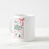 Christliches Weihnachtskreuz Zeichen Jesus Christu Kaffeetasse (Vorderseite Links)