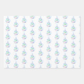 Christliches Weihnachtswackelpapier Geschenkpapier Set (Vorderseite)