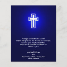 Christliches Weißes Kreuz auf marineblau Hintergru