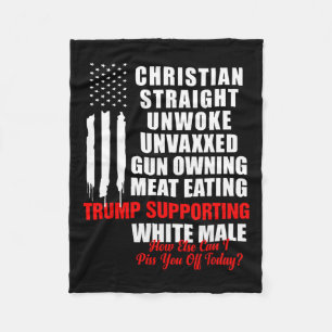 Christliches, weißes Licht, Vintages Amerika Fl. Fleecedecke