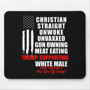 Christliches, weißes Licht, Vintages Amerika Fl. Mousepad