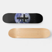 Christliches Weltkreuz-Board Skateboard (Horizontal)