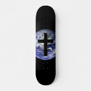 Christliches Weltkreuz-Brett Skateboard