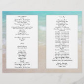 Christliches Zeremonie-Programm für den tropischen (Rückseite)