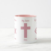 Christliches Zeugen - Jesus Christus - Rosa Tasse (Zentrum)