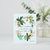Christliches Zitat Art - Isaiah 40:29 Postkarte (Stehend Vorderseite)