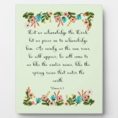 Christliches Zitat Art - Meer 6:3 Fotoplatte (Vorderseite)