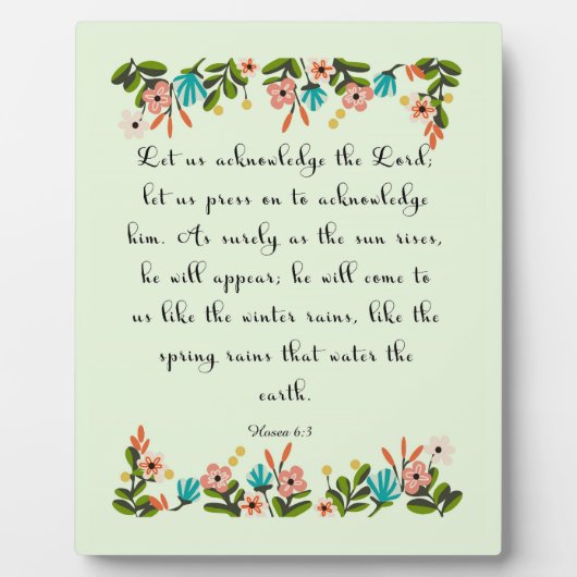 Christliches Zitat Art - Meer 6:3 Fotoplatte (Vorderseite)