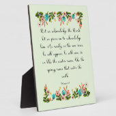 Christliches Zitat Art - Meer 6:3 Fotoplatte (Seite)